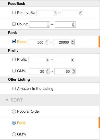 Product Scout Filter